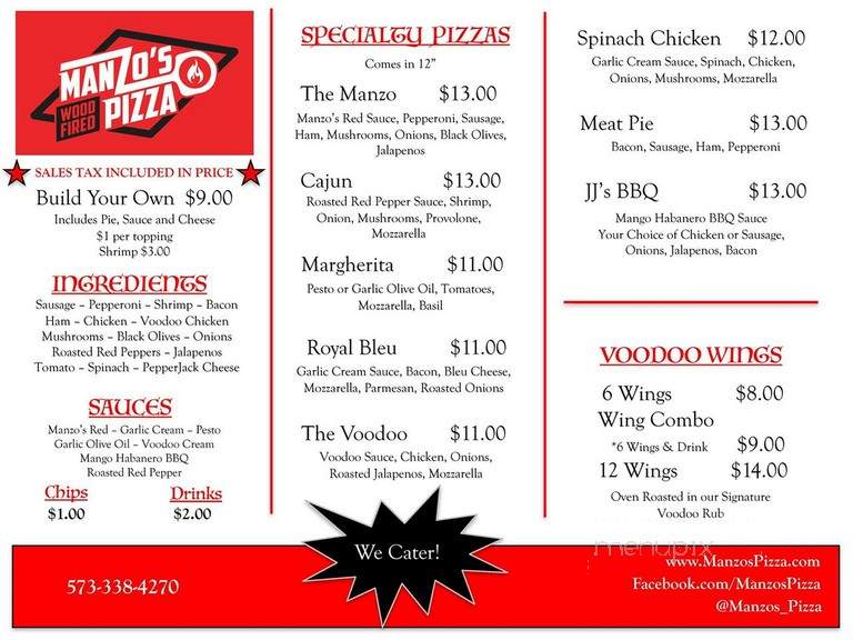 Playing with Fire Wood Fired Pizza - Columbia, MO menu_pic