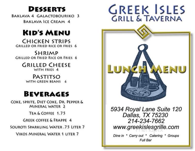 Greek Isles Grill & Taverna - Dallas, TX