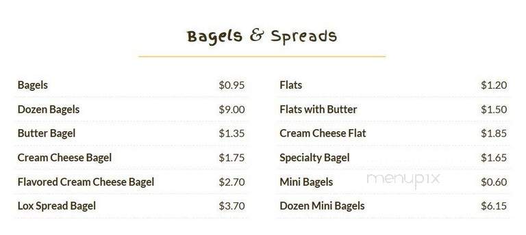 Bagel Port Cafe & Deli - Myrtle Beach, SC menu_pic