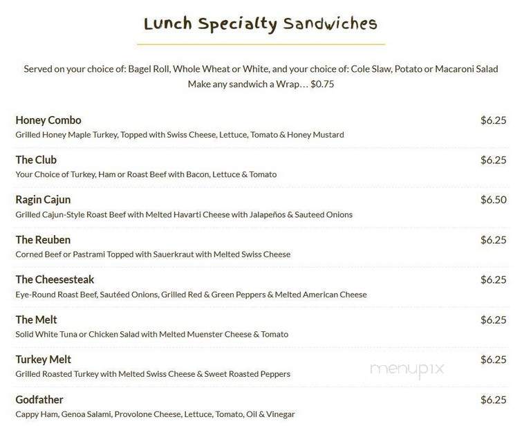 Bagel Port Cafe & Deli - Myrtle Beach, SC menu_pic