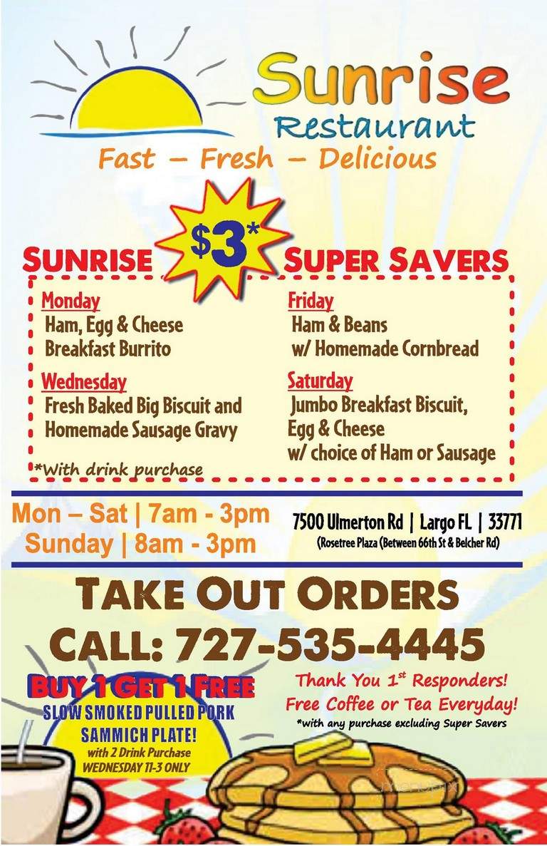 Sunrise Restaurant - Largo, FL