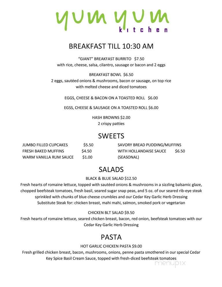 Yum Yum Kitchen - Ocala, FL menu_pic