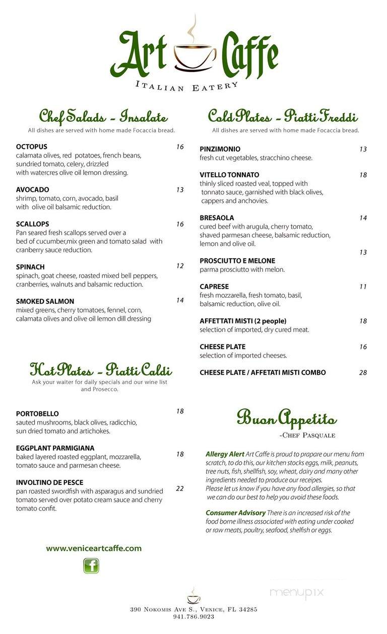 Art Caffe - Venice, FL menu_pic