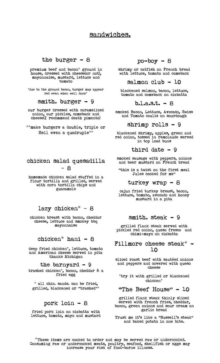 Smith. - Corinth, MS menu_pic