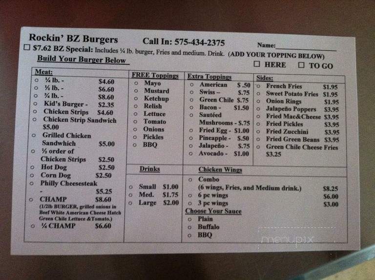 Spanky's Frozen Yogurt - Alamogordo, NM menu_pic