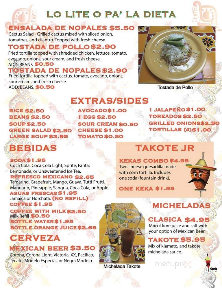 Takote Chill n Go - Margate, FL menu_pic