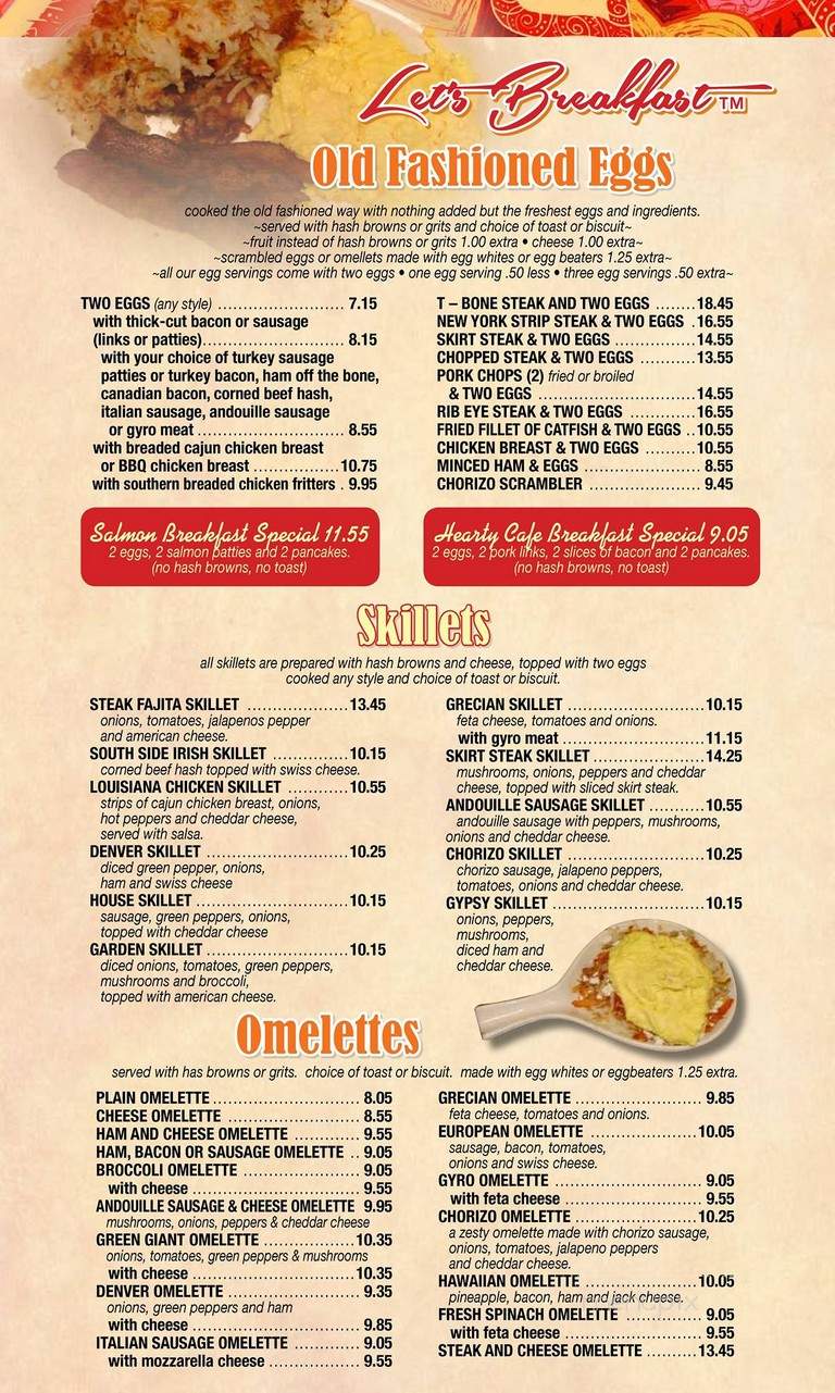 Hearty Cafe - Chicago, IL menu_pic