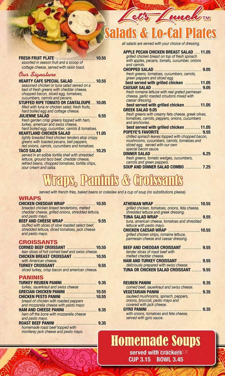 Hearty Cafe - Chicago, IL menu_pic