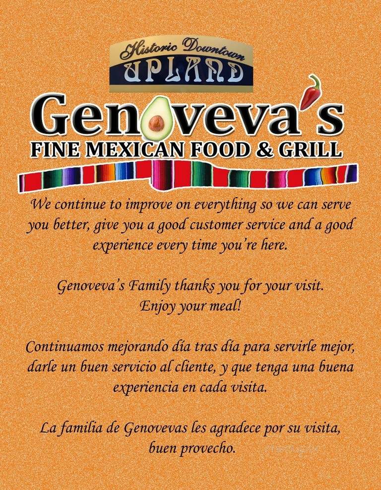 Genovevas Fine Mexican Food - Upland, CA