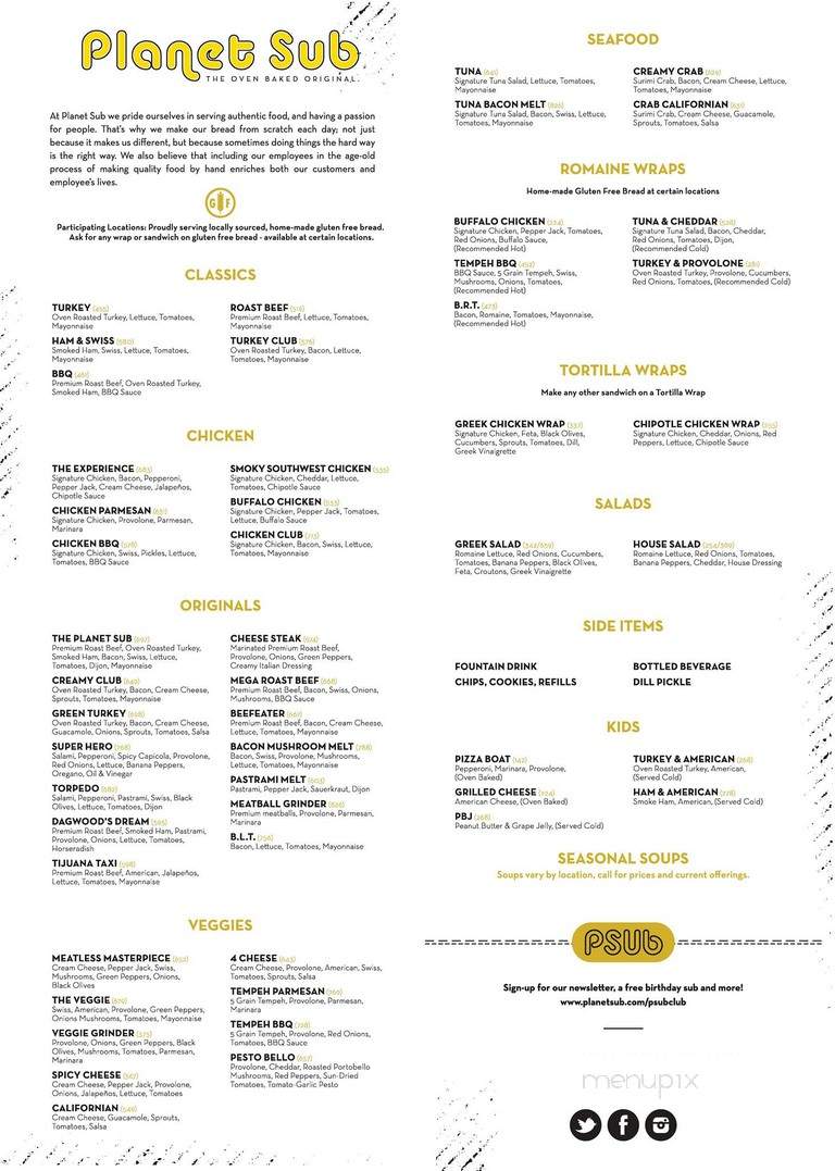 Planet Sub - St Joseph, MO menu_pic