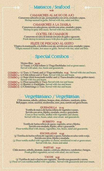Los Sabores de Mexico - West Chester, PA menu_pic