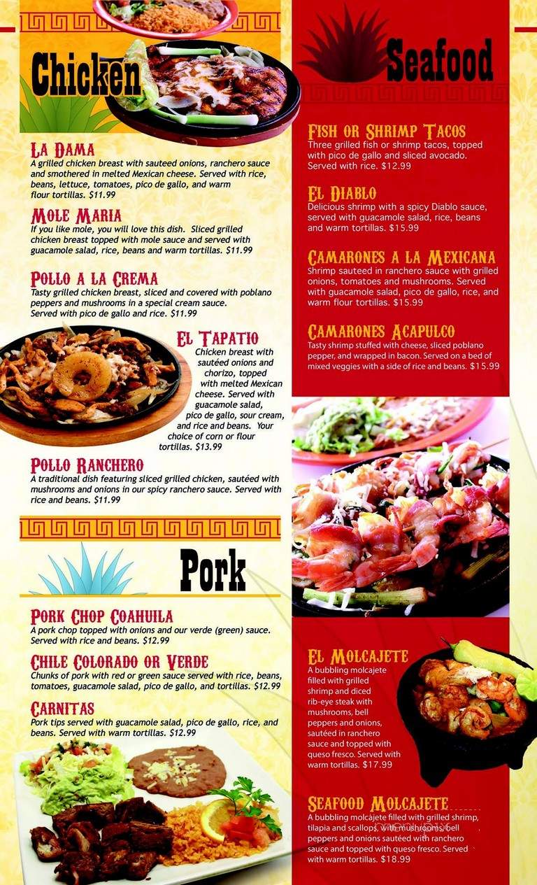 Cinco de Mayo Bar & Grill - Dover, NH menu_pic