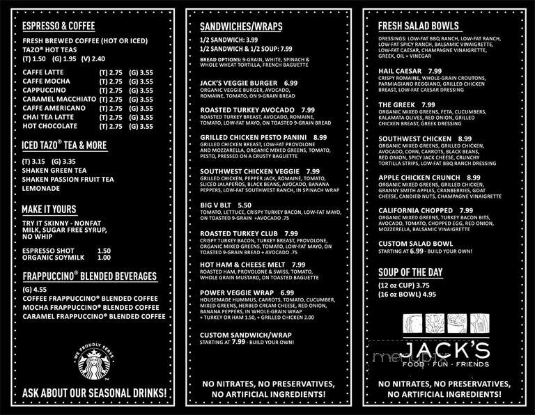 Jack's - Pasadena, MD menu_pic