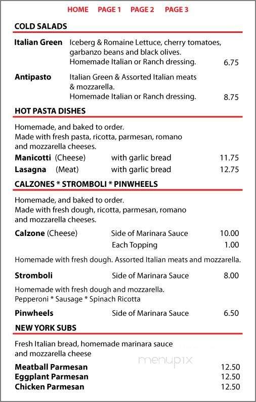 NY Pizza Shack - Los Angeles, CA menu_pic