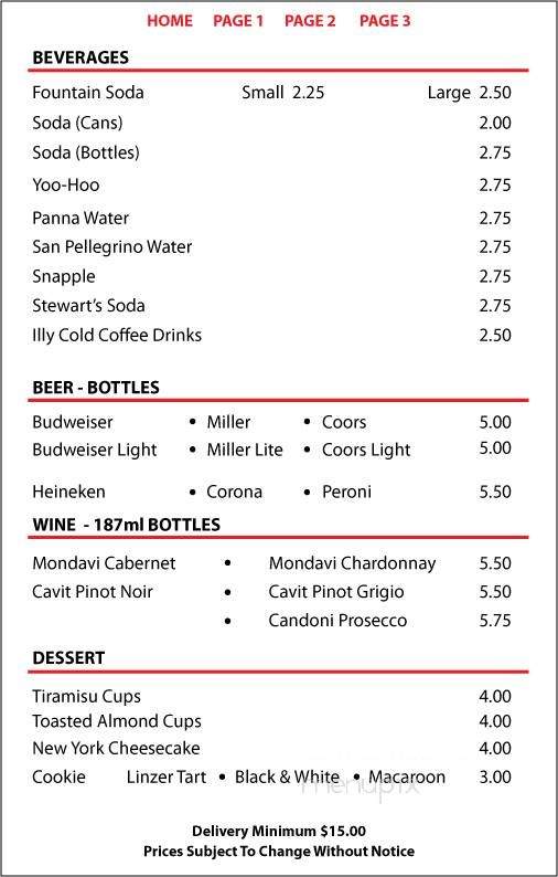 NY Pizza Shack - Los Angeles, CA menu_pic