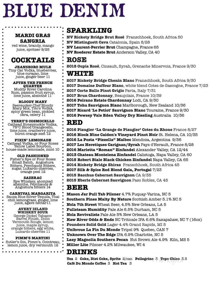 Blue Agave Mexican Bar & Grill - Greensboro, NC menu_pic