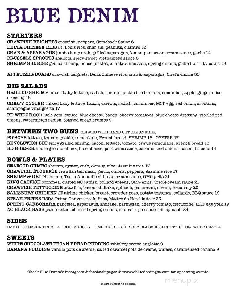 Blue Agave Mexican Bar & Grill - Greensboro, NC menu_pic