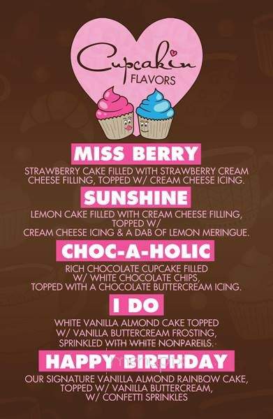 Cupcakin - Kansas City, MO menu_pic
