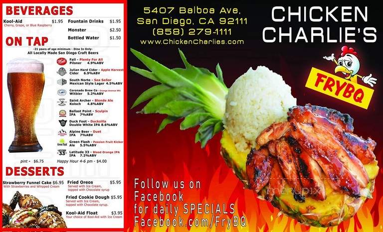 Chicken Charlie's Frybq - San Diego, CA