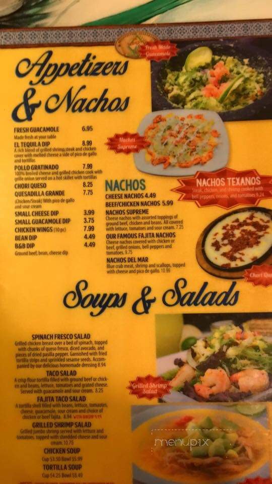 El Tequila - Jacksonville, NC menu_pic