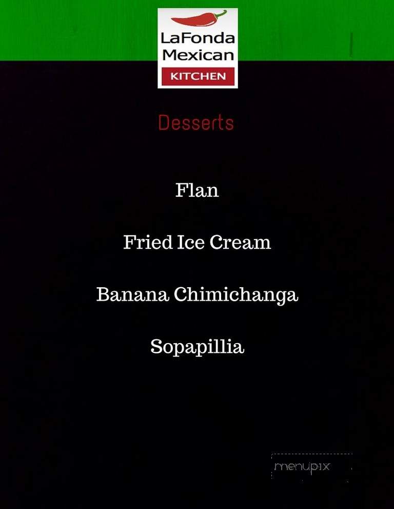 La Fonda Mexican Kitchen - Romeo, MI menu_pic