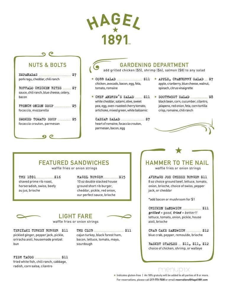 Hagel 1891 - Mount Sterling, IL menu_pic