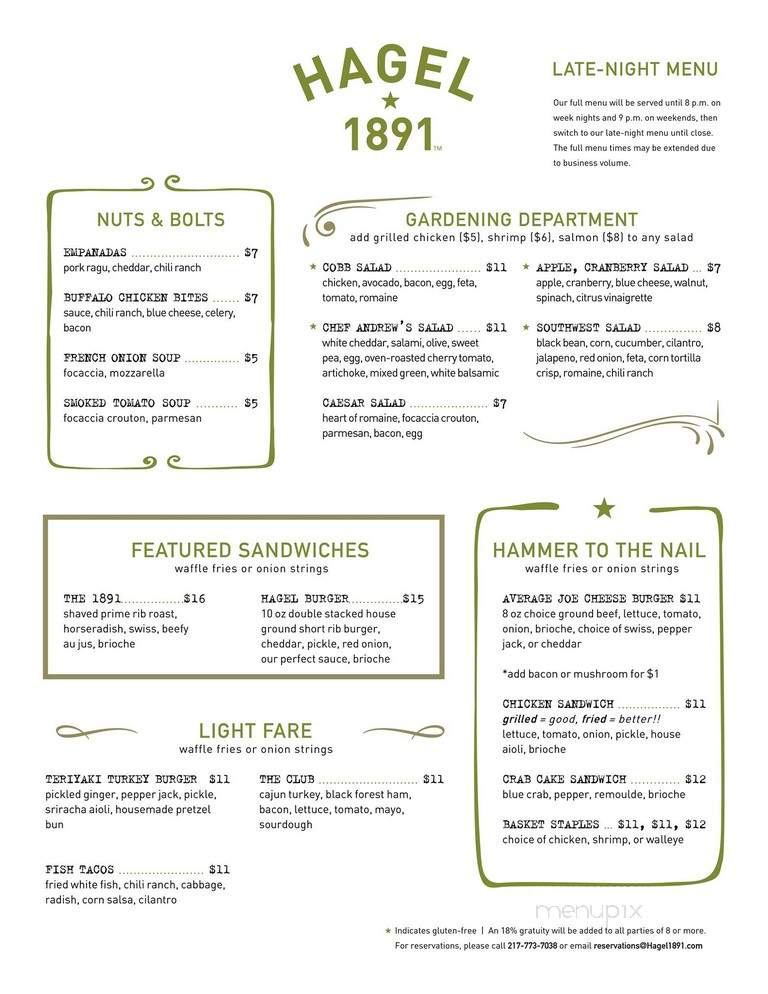 Hagel 1891 - Mount Sterling, IL menu_pic