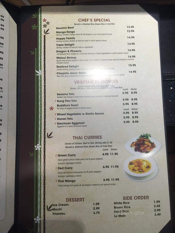 Chopstix - Erie, PA menu_pic