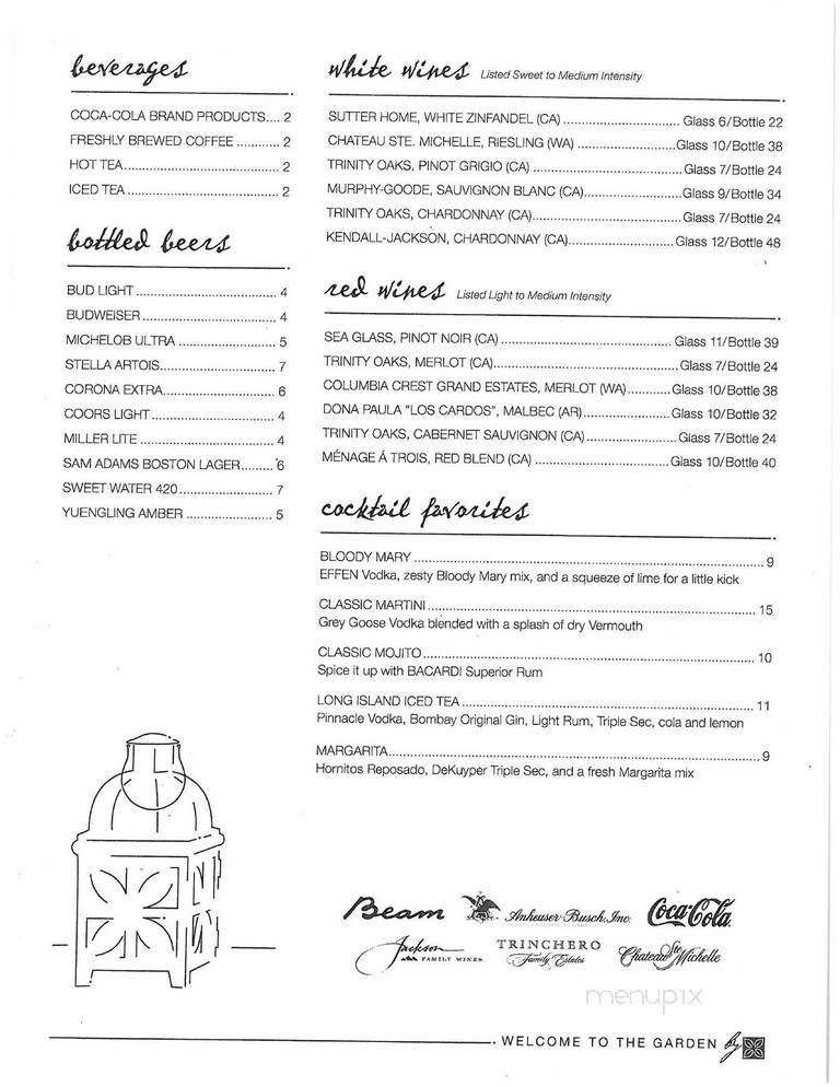 Garden Grill and Bar - Mobile, AL menu_pic