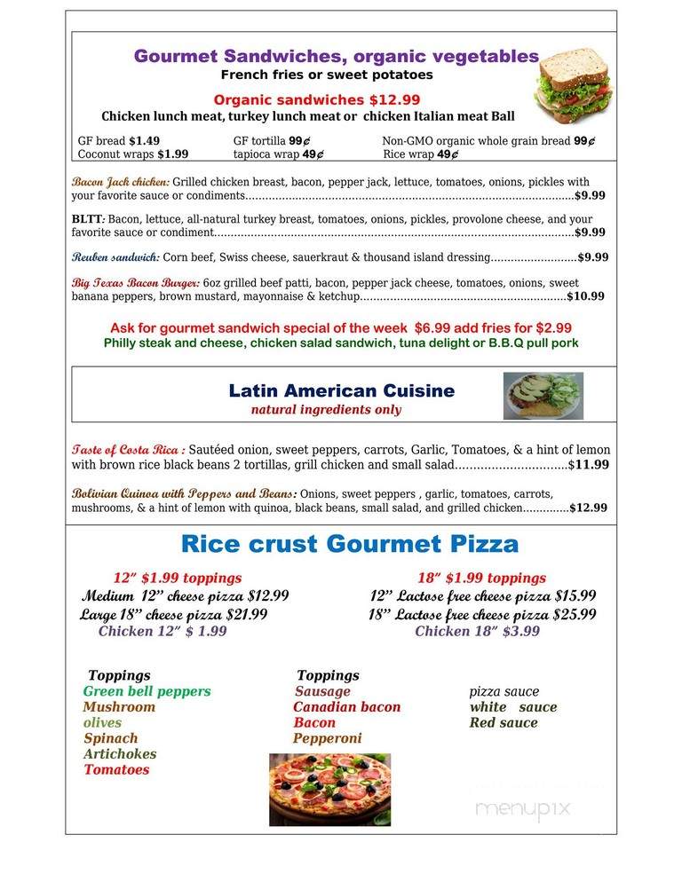Healthier Place To Eat - Pocatello, ID menu_pic