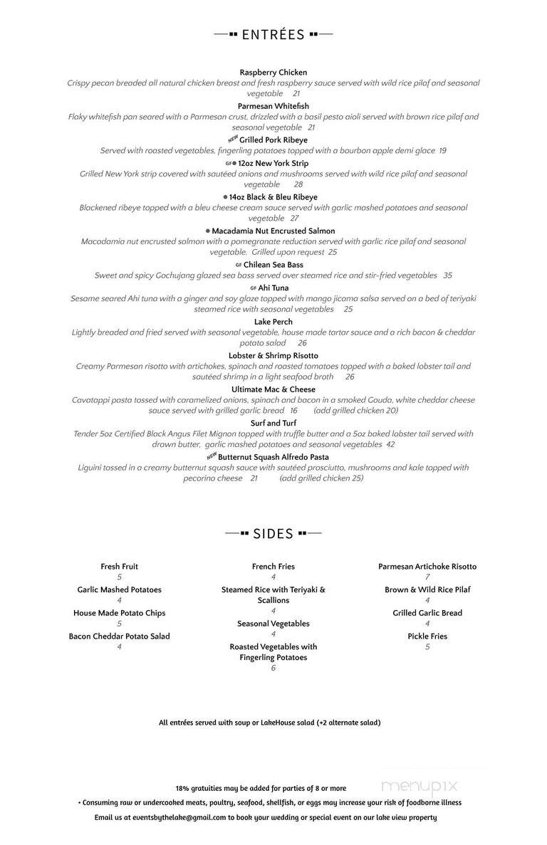 LakeHouse By Cravings - St Joseph, MI menu_pic
