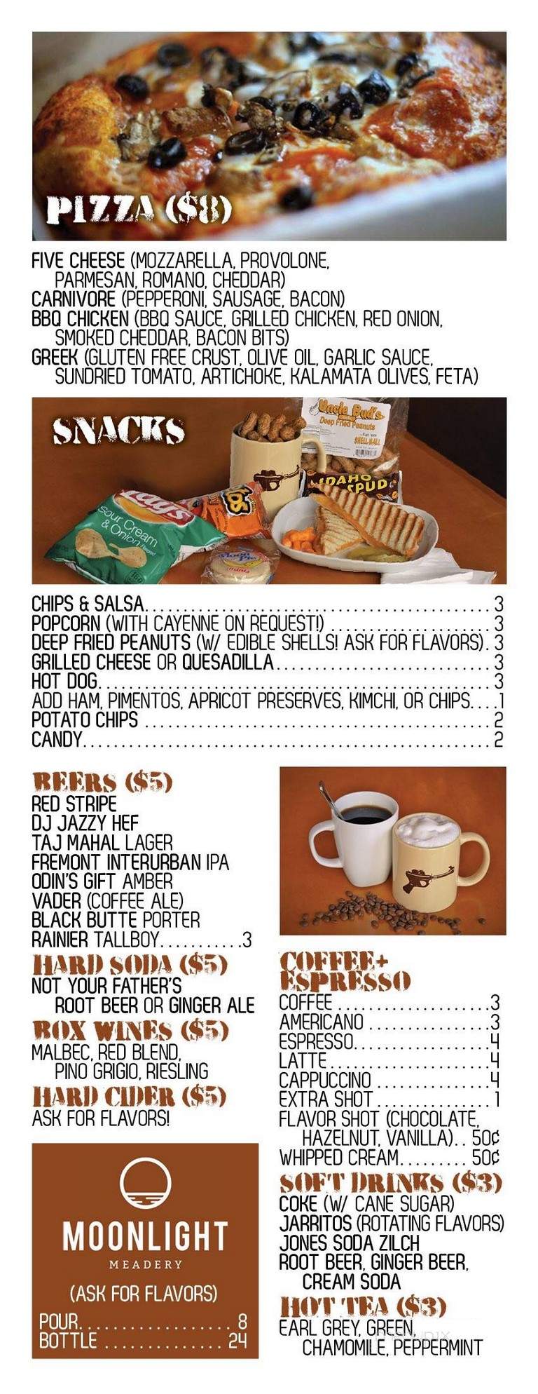 Raygun Lounge - Seattle, WA menu_pic