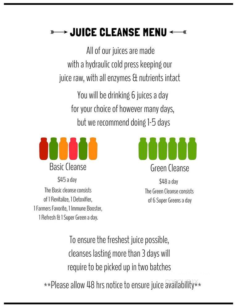 Island Organics - Venice, FL menu_pic