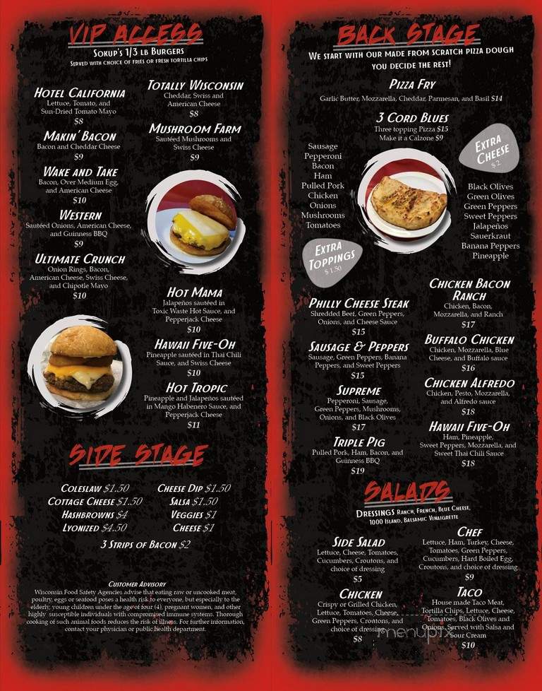 Every Buddy's Bar and Grill - Chippewa Falls, WI menu_pic