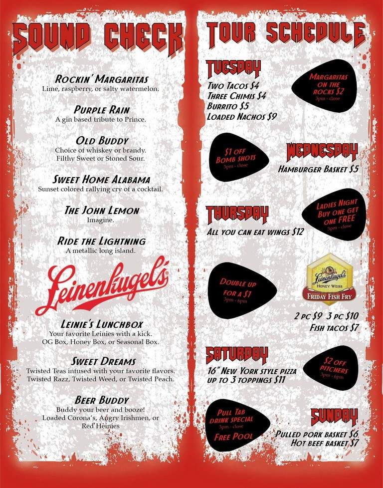 Every Buddy's Bar and Grill - Chippewa Falls, WI menu_pic
