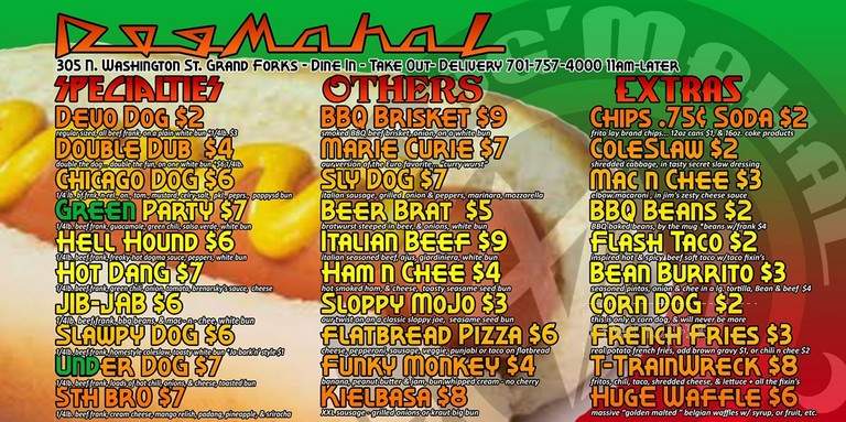 Dogmahal Doghaus - Grand Forks, ND menu_pic