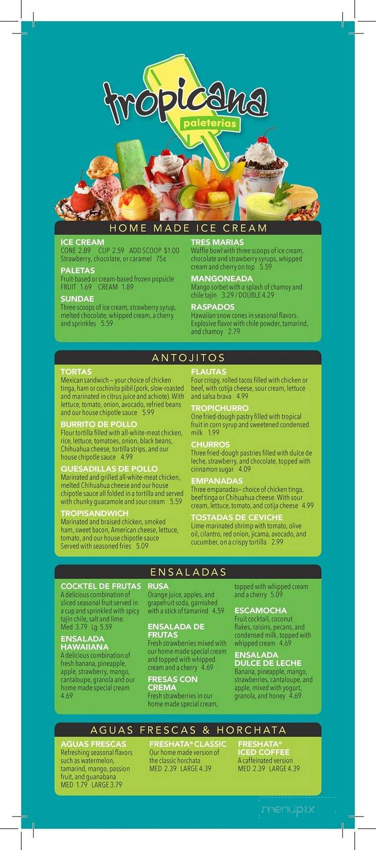Tropicana Estilo Michoacan - Olathe, KS menu_pic