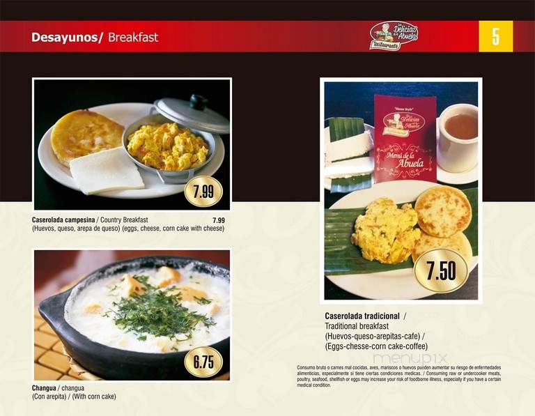 Las Delicias de la Abuela - Doraville, GA menu_pic