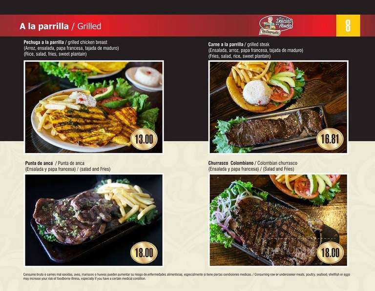 Las Delicias de la Abuela - Doraville, GA menu_pic