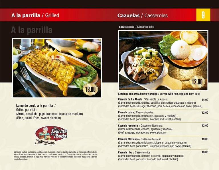 Las Delicias de la Abuela - Doraville, GA menu_pic