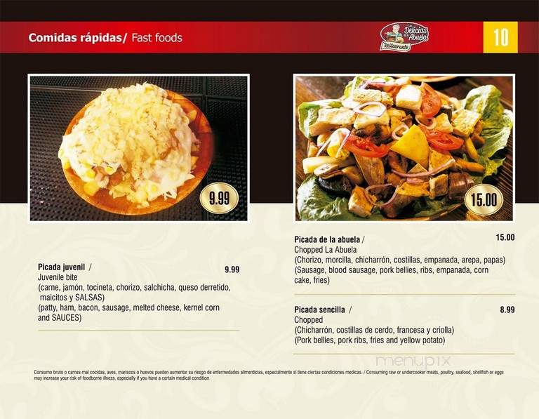 Las Delicias de la Abuela - Doraville, GA menu_pic