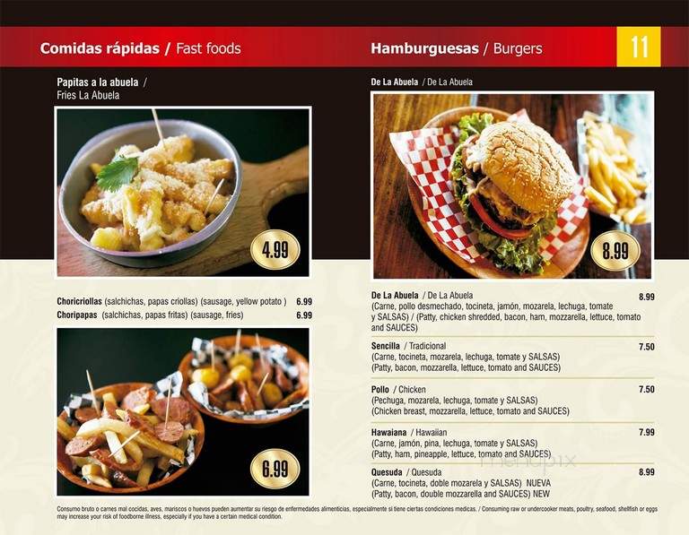 Las Delicias de la Abuela - Doraville, GA menu_pic