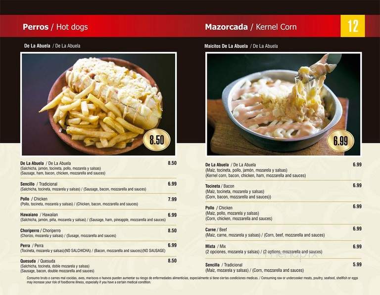 Las Delicias de la Abuela - Doraville, GA menu_pic