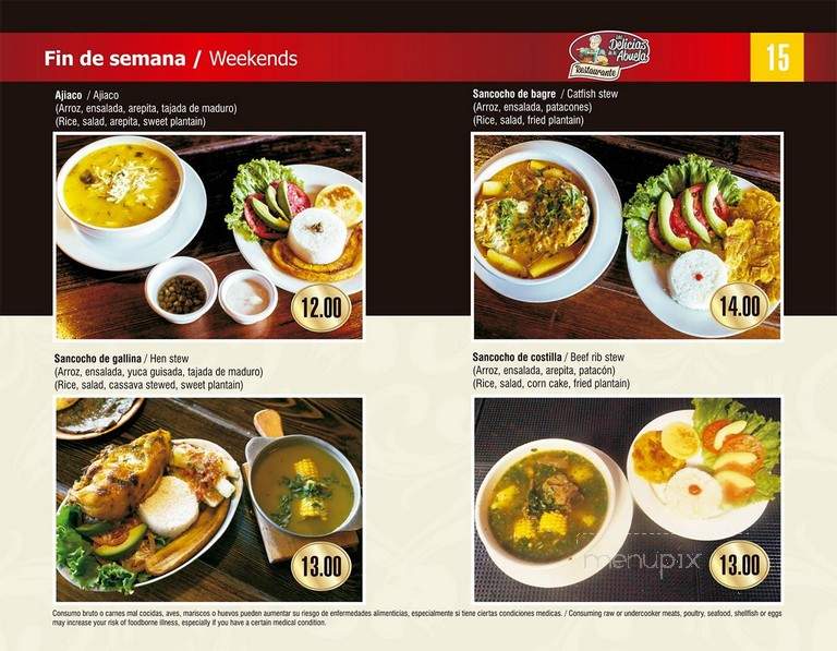 Las Delicias de la Abuela - Doraville, GA menu_pic