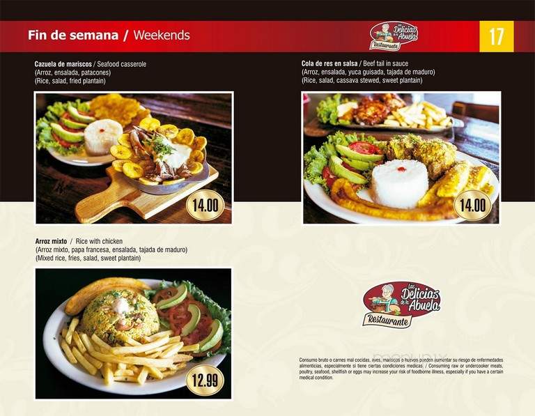 Las Delicias de la Abuela - Doraville, GA menu_pic