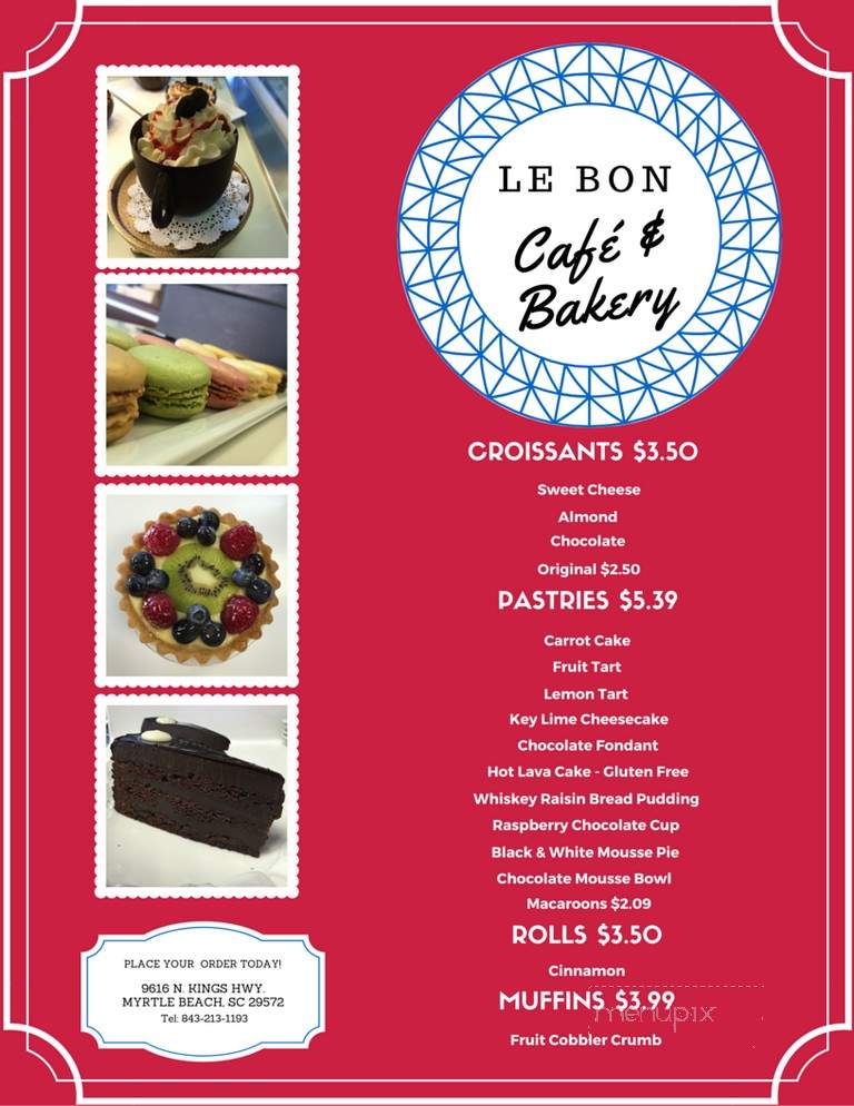 Le Bon Cafe & Bakery - Myrtle Beach, SC