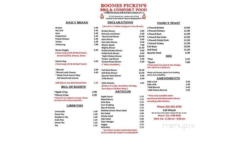 Boones Pickins - Andover, KS