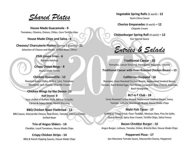 207 San Diego - San Diego, CA menu_pic