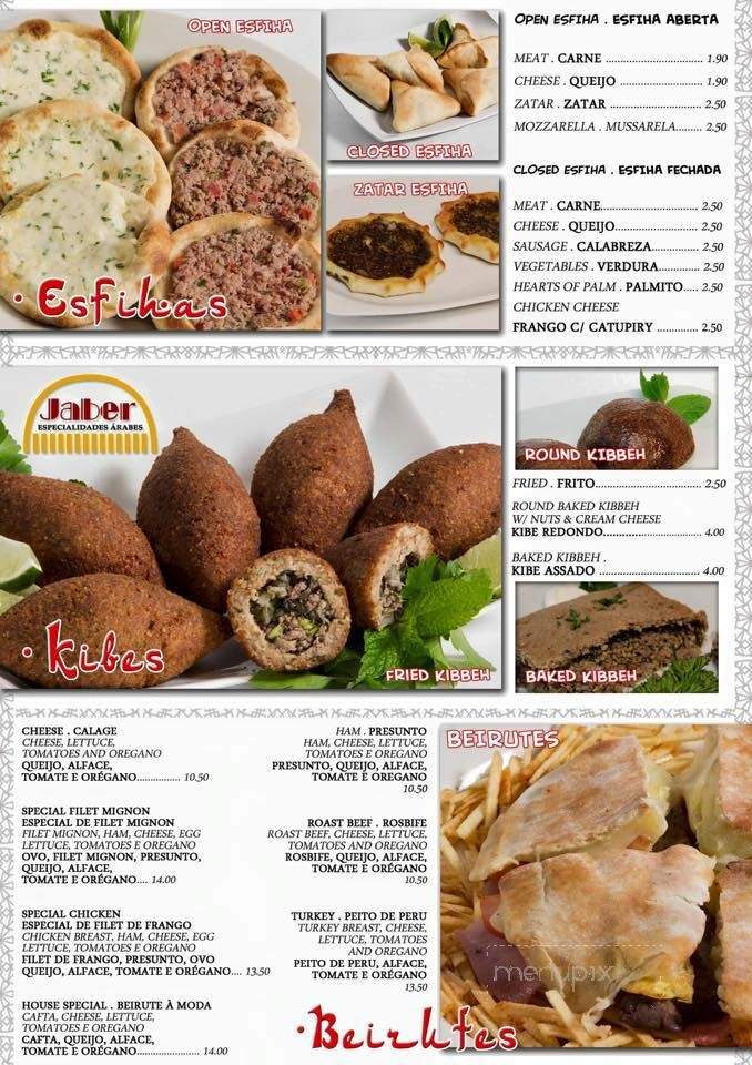 Jaber Arab Specialties - Orlando, FL menu_pic