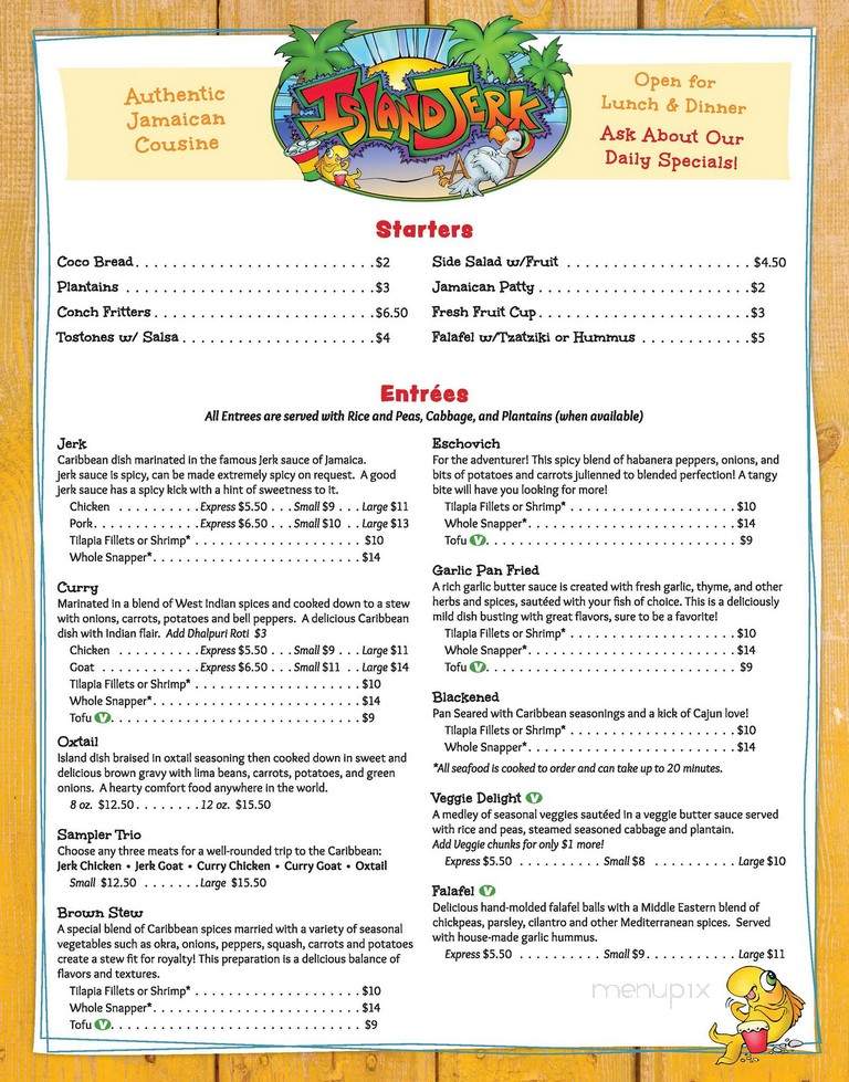 Island Jerk - BRUNSWICK, GA menu_pic